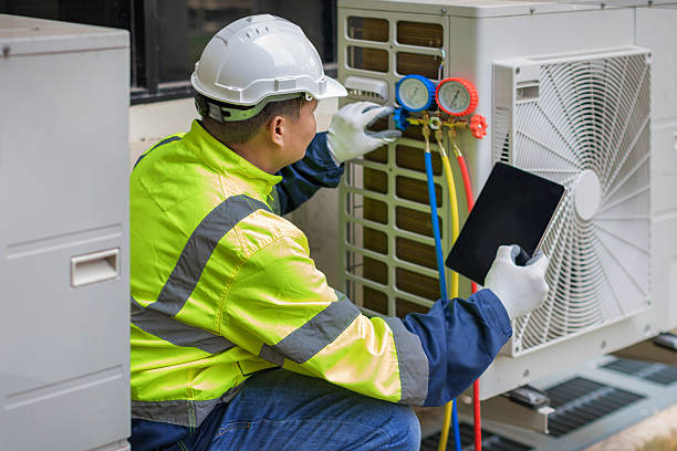 Professional Hvac Installation technician working in Johnson, NY
